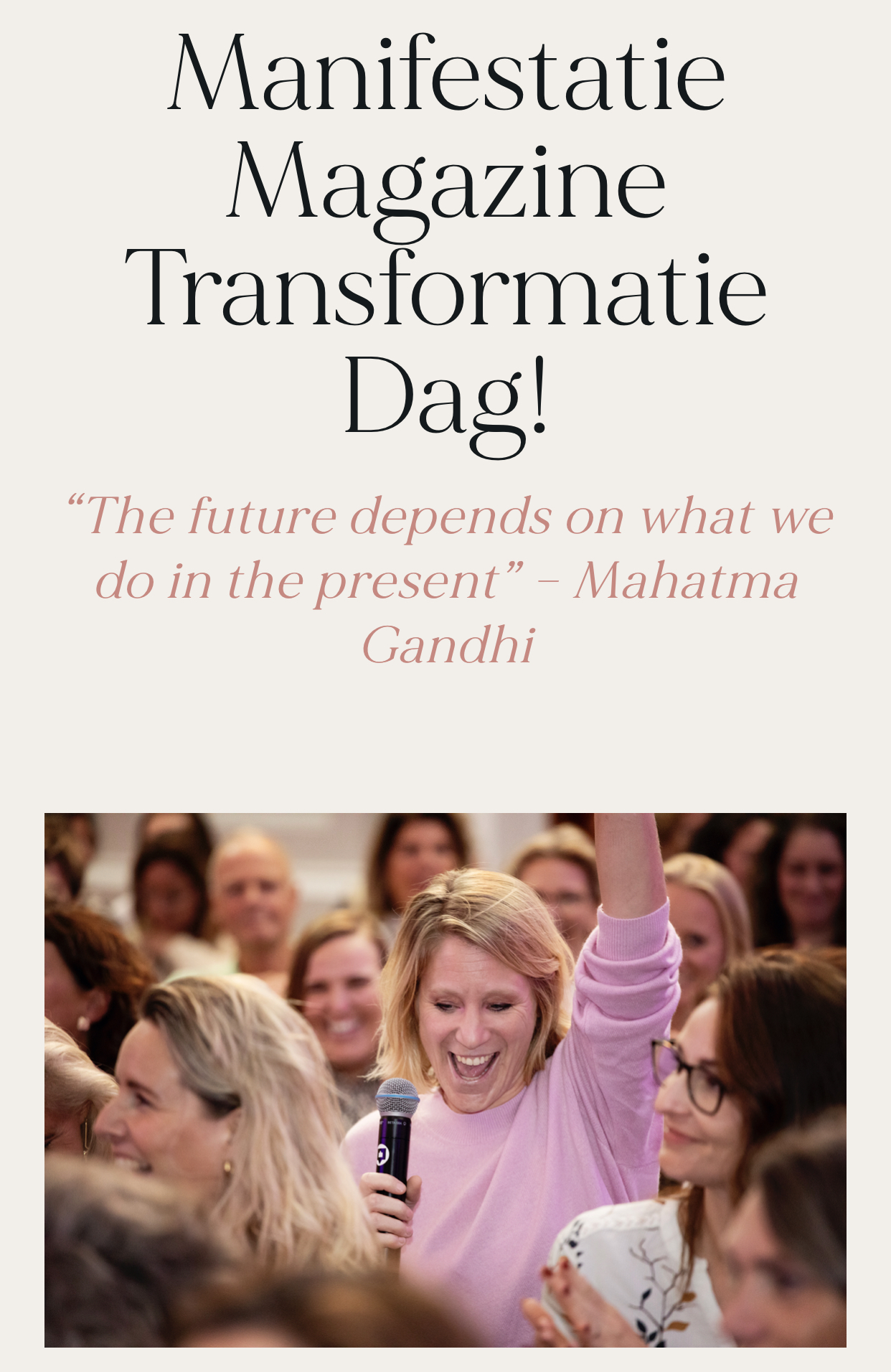 Manifestatie Magazine - Transformatie Dag